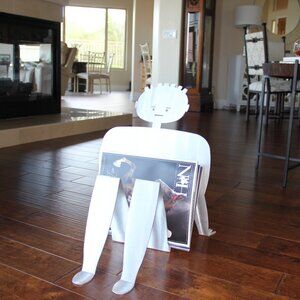 Fred Garbotzice For Rockledge Design Studios Boy Reclining Sculpture/Magazine